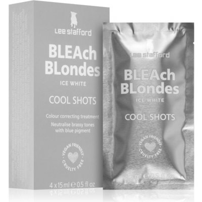 Lee Stafford Bleach Blondes Ice White Cool Shots tónovací kúry 4 x 15 ml – Hledejceny.cz