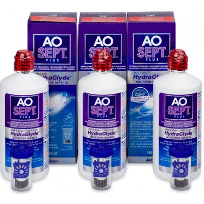 Alcon Aosept Plus s HydraGlyde 3 x 360 ml – Zboží Mobilmania