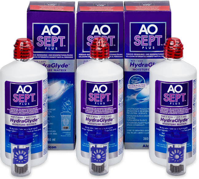 Alcon Aosept Plus s HydraGlyde 3 x 360 ml