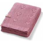 BABYONO Bambusová pletená deka Růžová – Zboží Dáma