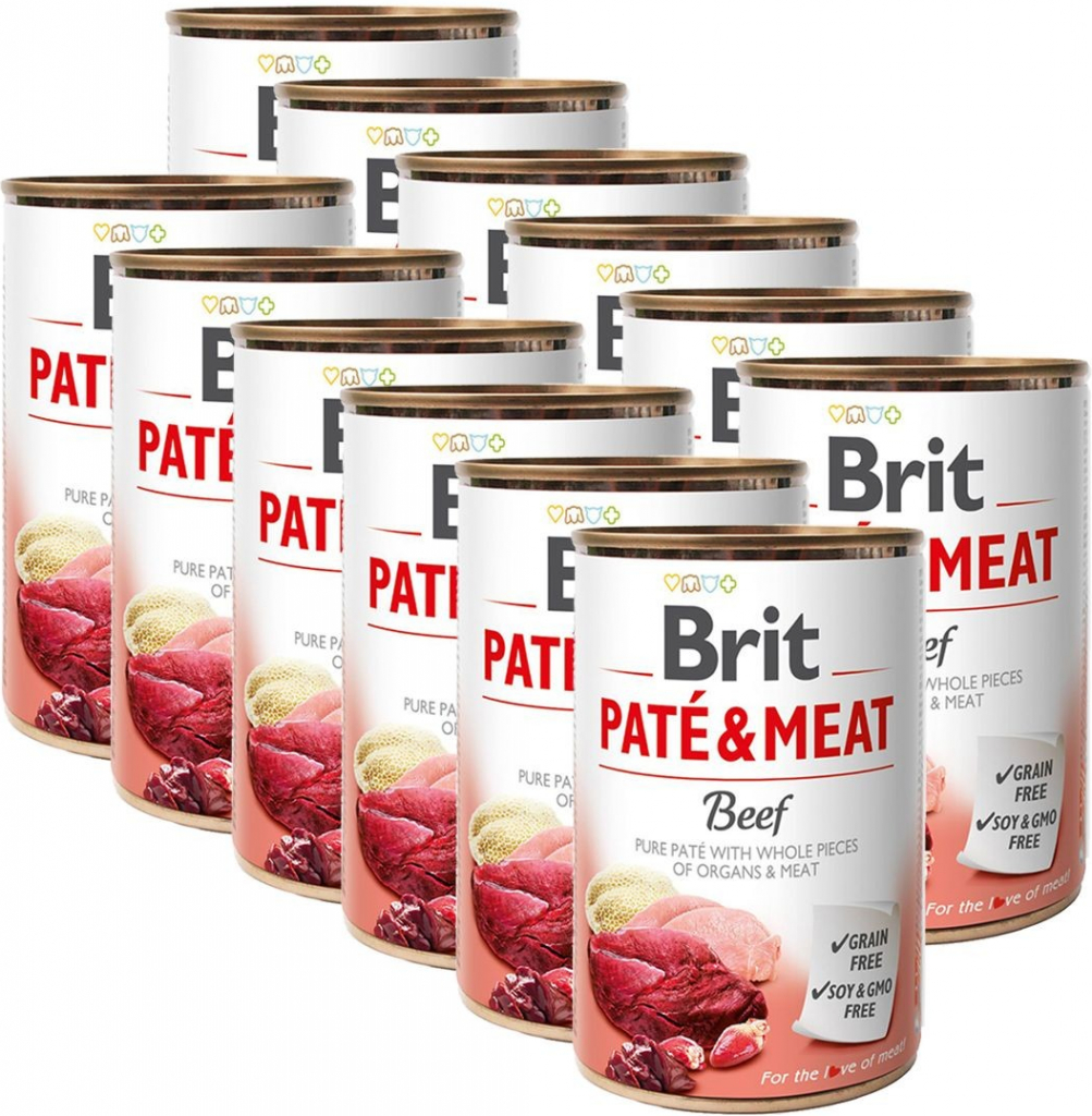 Brit Paté & Meat Dog Beef 12 x 400 g