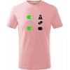 Dětské tričko Životní hodnoty zapnout vypnout Tričko dětské bavlněné Růžová