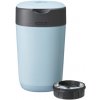 Koš a zásobník na pleny Tommee Tippee Twist & Click Advanced kbelík na pleny včetně kazety s antibakteriální fólií z udržitelných zdrojů Green v modré barvě.