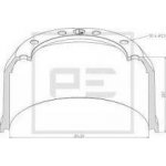 Brzdový buben BPW 420x200 výška 287mm 4113 – Sleviste.cz