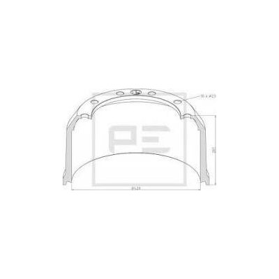 Brzdový buben BPW 420x200 výška 287mm 4113 – Sleviste.cz