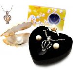 Dudlu Perla přání v perlorodce s náušnicemi a prstýnkem – Zboží Dáma