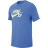 Pánské Tričko Nike triko SB DRY DFCT LOGO modrá