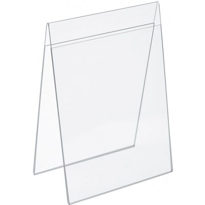 A-Z Reklama CZ plastový stojánek na 2 listy papíru tvar A na výšku A5