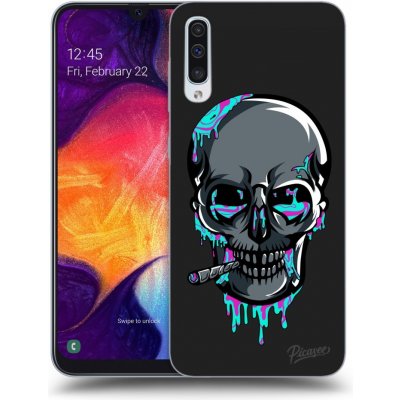 Pouzdro Picasee silikonové Samsung Galaxy A50 A505F - EARTH - Lebka 3.0 černé