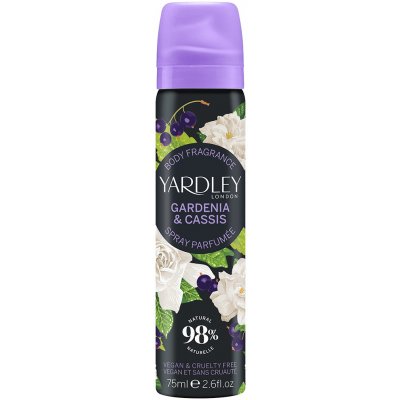 Yardley Gardénie & Černý rybíz Tělový sprej 75 ml – Zboží Dáma