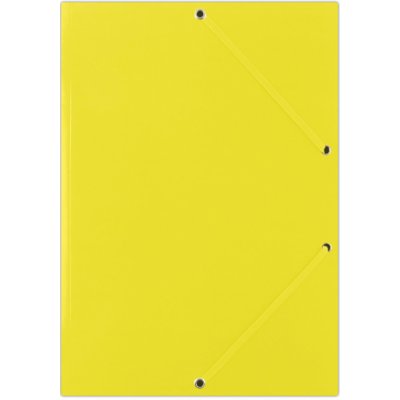 Donau A4 Kartonové desky s chlopněmi a gumičkou žluté – Zboží Mobilmania
