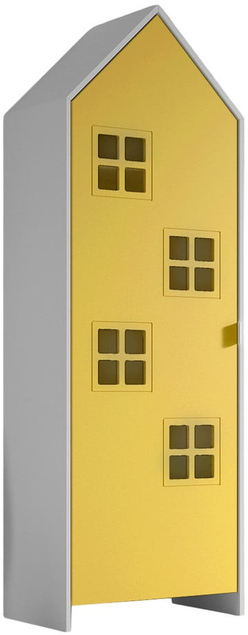 Vipack Casami Bruges 58 x 172 x 37 cm žlutá / bílá