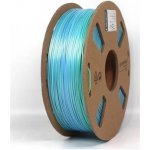 Gembird PLA, 1,75mm, 1kg, silk rainbow, modrá/zelená, 3DP-PLA-SK-01-BG – Zboží Živě