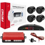 AMiO Sada asistentů parkování LED 4 senzory černé GOLD 18mm – Sleviste.cz