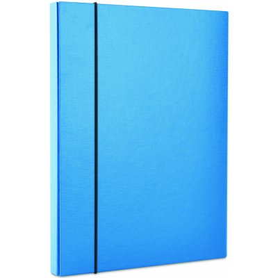 Donau Box na spisy s klopou a gumičkou, A4/40 mm, karton, kapacita 300 listů Barva: Modrá – Zboží Mobilmania