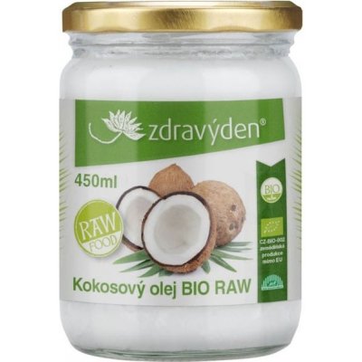 Zdravý den Olej kokosový Bio Raw 450 ml – Zbozi.Blesk.cz