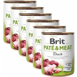 Brit Paté & Meat Dog Duck 6 x 800 g