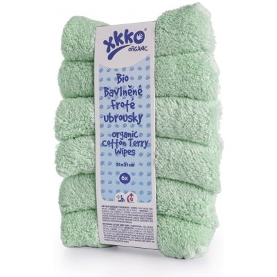 Xkko Bio bavlněné froté ubrousky Organic mint – Zboží Dáma