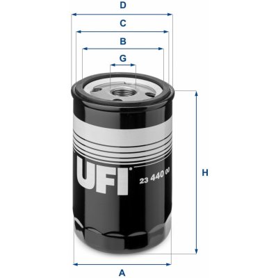 Olejový filtr UFI 23.440.00 (2344000)