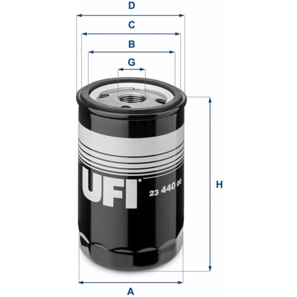 Olejový filtr pro automobily Olejový filtr UFI 23.440.00 (2344000)