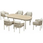 Anvicti2 Zahradní 6 místná jídelní souprava CALYPSO BEIGE/SINTERED STONEHG2078190 – Hledejceny.cz