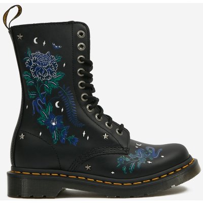 Dr. Martens dámské vzorované kotníkové kožené boty 1490 10 Eye Boot černá