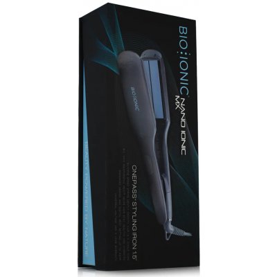 Bio Ionic Onepass MX Straightening Iron černá iontová žehlička 1,5´tj. 38 mm – Hledejceny.cz