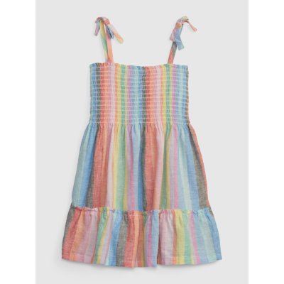 Dětské lněné šaty GAP mini TODDLER GIRL W W vícebarevná – Zboží Dáma
