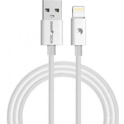 Tactical Smooth Thread Cable USB-A - Lightning 1m bílá 8596311153037