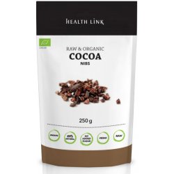 Health Link Bio Kakaové boby Raw drcené 250 g