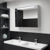 Koupelnový nábytek vidaXL LED koupelnová skřínka se zrcadlem 88 x 13 x 62 cm