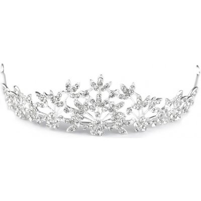 Štrasová korunka do vlasů s očky Varianta: crystal, Balení: 1 ks – Zboží Dáma