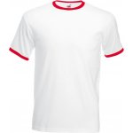 Fruit of the Loom tričko Ringer T racerback bílá/červená – Sleviste.cz