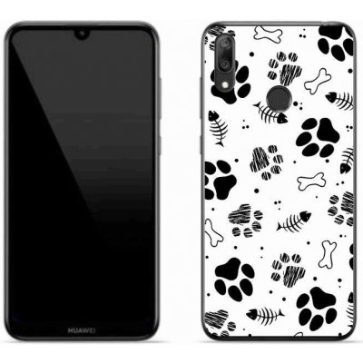 Pouzdro mmCase Gelové Huawei Y7 (2019) - psí tlapky 1 – Zboží Mobilmania