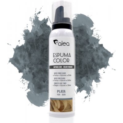 Alea Espuma Color barevná tužící pěna na vlasy STŘÍBRNÁ 150 ml