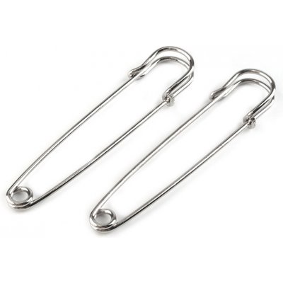 Ozdobný spínací špendlík kilt 13x75 mm Varianta: 1 platina, Balení: 2 ks – Zboží Dáma
