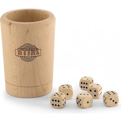 Hrací kostky Stihl 6ks dřevěné – Zboží Živě