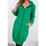 Fashionweek dámska mikina dlouhá zateplená mikina s kapucí K9302 zelená – Zboží Mobilmania