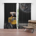 Sablio Závěs Wall-E robot Měsíc: 2ks 140x250cm – Hledejceny.cz