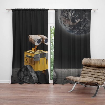 Sablio Závěs Wall-E robot Měsíc: 2ks 140x250cm – Hledejceny.cz