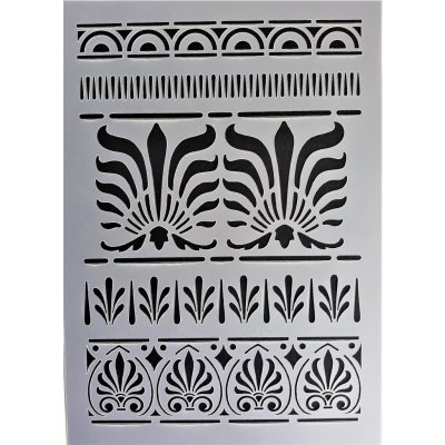 Daily Art Šablona plastová Řecké ornamenty 2 A5 – Zbozi.Blesk.cz