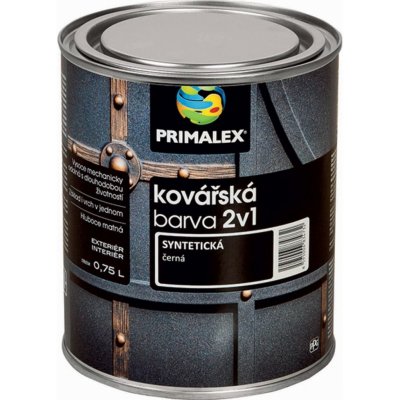 Primalex 2v1 0,75l KOVÁŘSKÁ BARVA černá – Zbozi.Blesk.cz