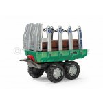 Rollytoys Vlečka s kládami Timber Trailer 2 os zelená – Zboží Mobilmania