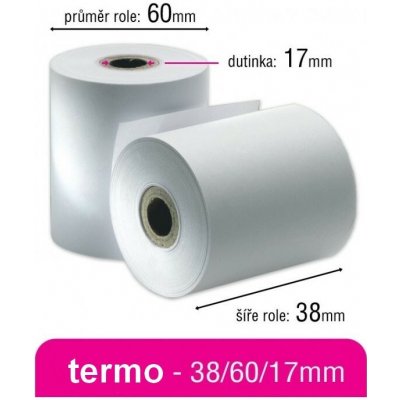 Pokladní kotouček TERMO 38/60/17mm – Zboží Živě