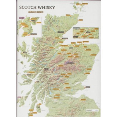 Whisky Distilleries Collect and Scratch Map