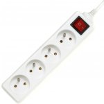 PremiumCord prodlužovací přívod 230V 7m, 4 zásuvky + vypínač, bílá pp4k-07 – Zbozi.Blesk.cz