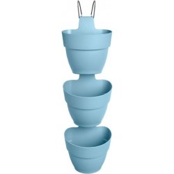 Elho Květináč Vibia Campana Vertical Forest set/3 vintage blue