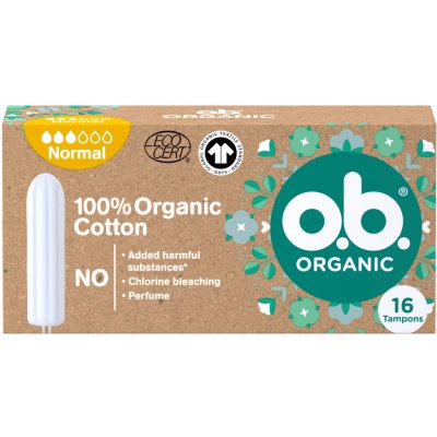 O.B. Tampóny Organic Normal 16 ks – Zboží Dáma