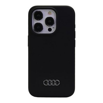 Audi Silicone iPhone 15 Pro černé – Zboží Mobilmania