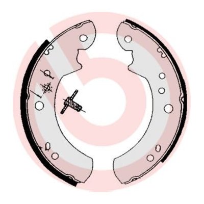 Sada brzdových čelistí BREMBO S 24 512 – Sleviste.cz